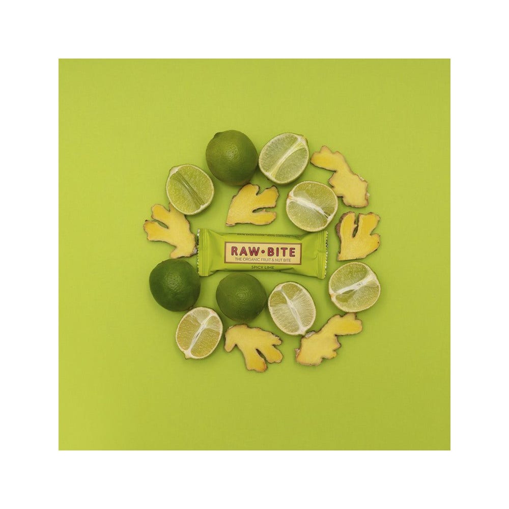 Raw Bite Barre aux épices et au citron vert 50 g