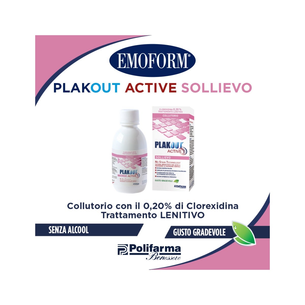 Plakout Active Sollievo 200ml