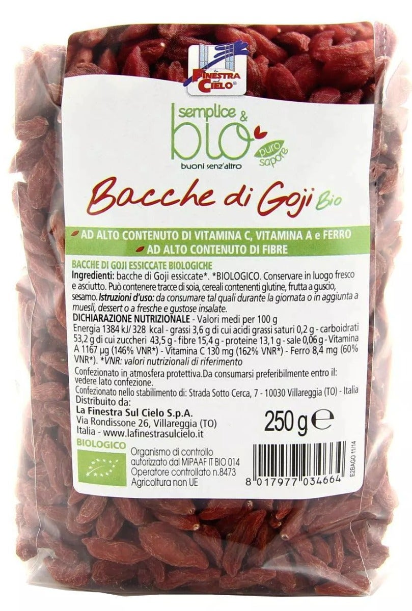 La Finestra Sul Cielo Semplice&Bio Bacche Di Goji 250g