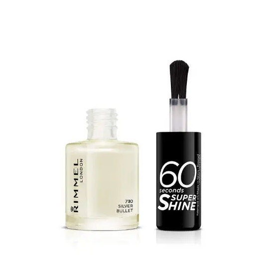 Rimmel Smalto 60 Seconds Super Shine Tonalità 730 Silver Bullet 8ml