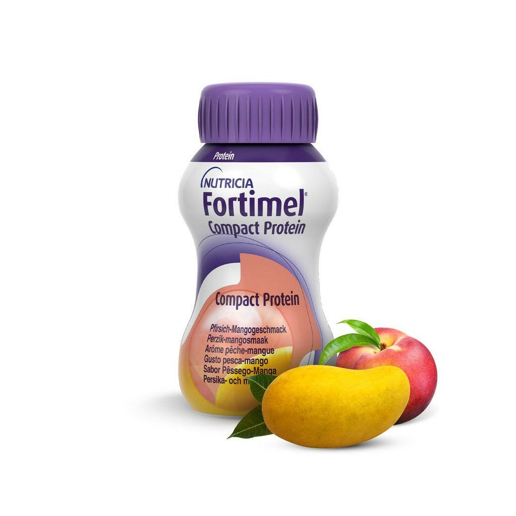 Fortimel Compact Protein Pêche et Mangue 4 x 125 ml