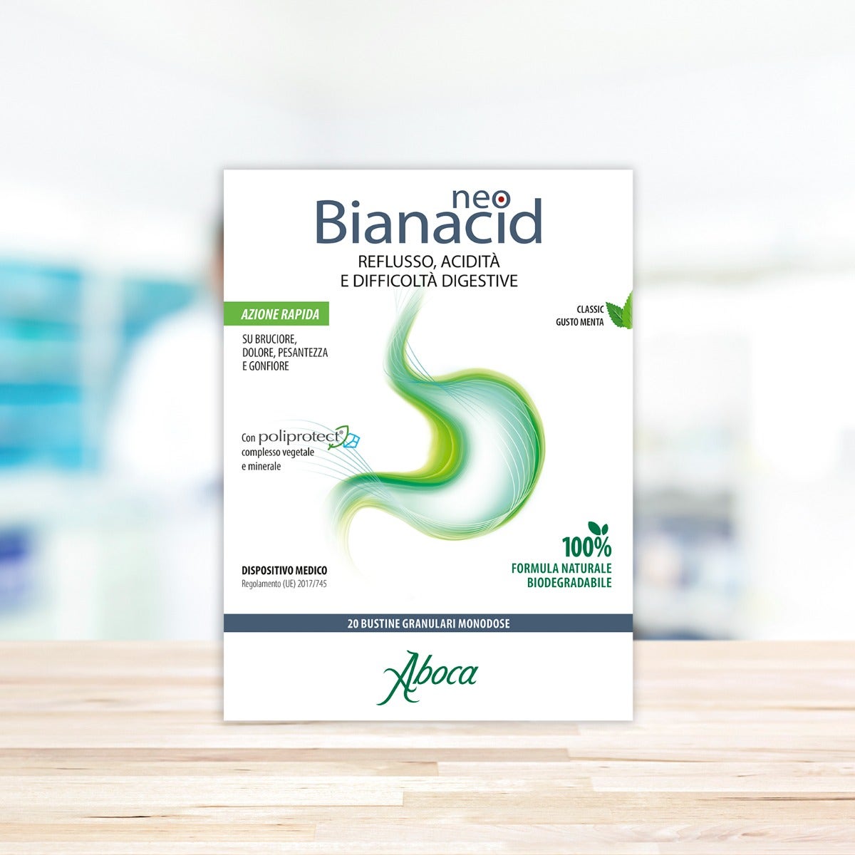 Aboca Neobianacid Acidité et Reflux 20 Sachets Monodoses