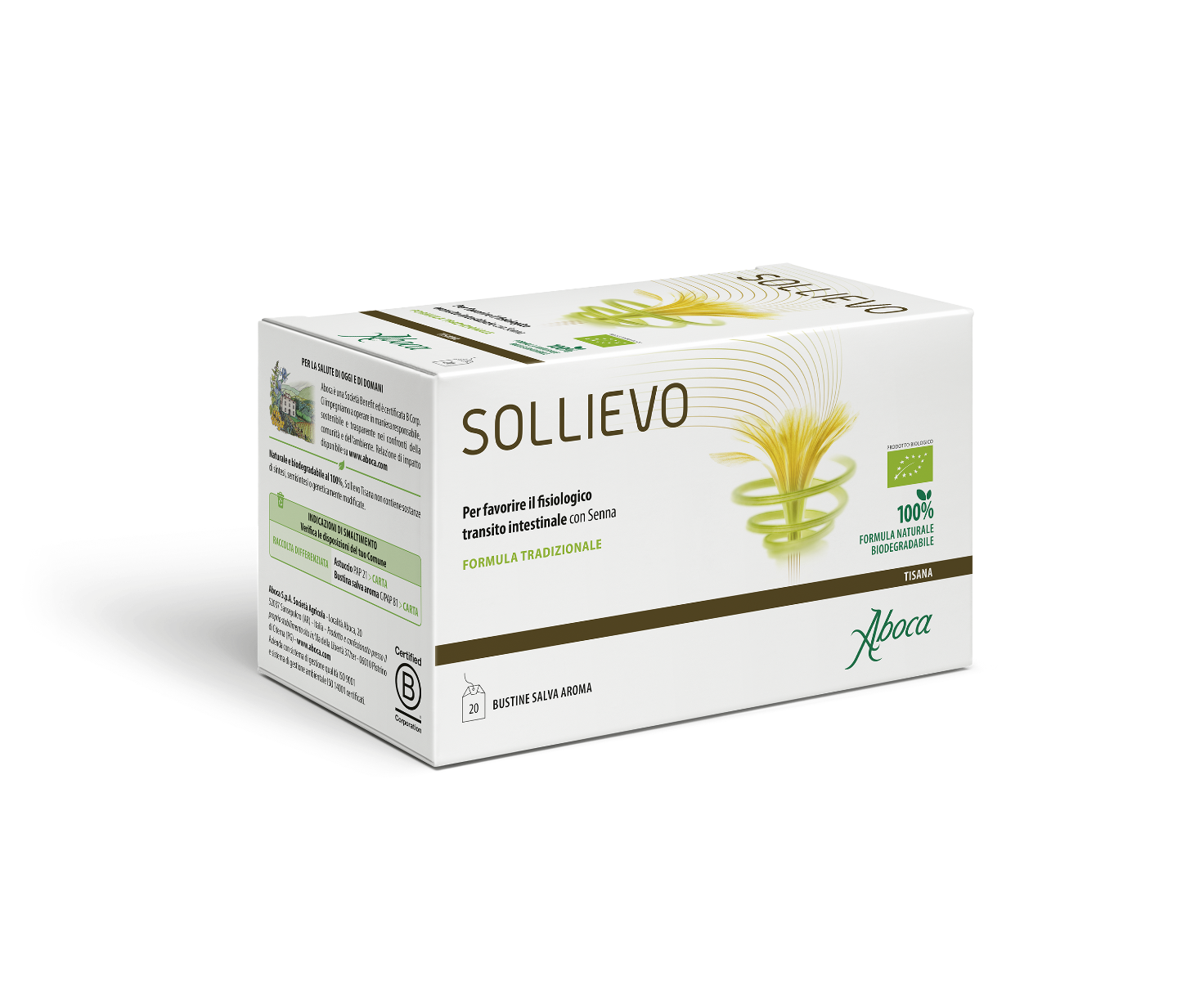Aboca Sollievo Bio Tisane Bien-être Naturel 20 sachets 44 g