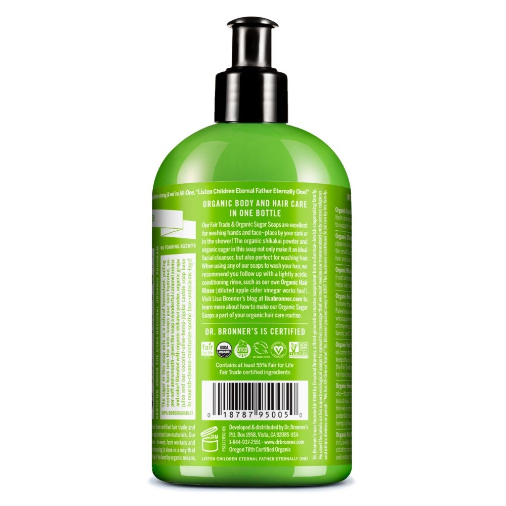 Dr. Bronner's Sapone Di Zucchero Bio Lemongrass&Lime 355ml