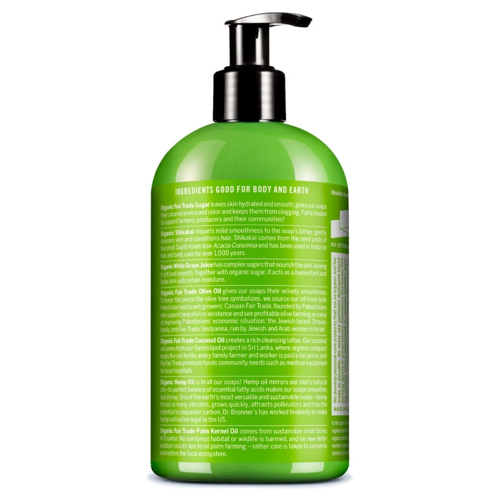 Dr. Bronner's Sapone Di Zucchero Bio Lemongrass&Lime 355ml