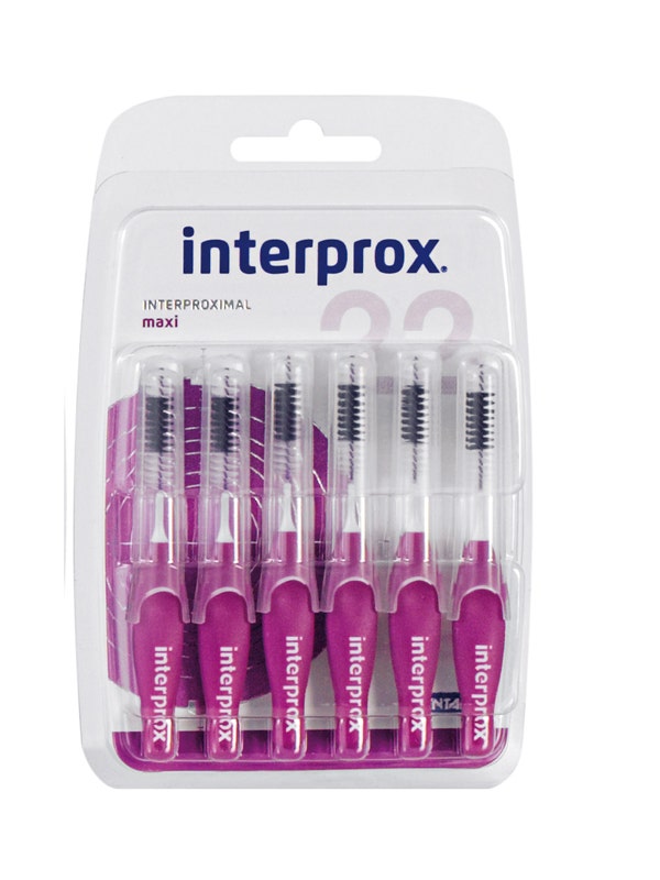Interprox Maxi brossettes interdentaires 2,2 mm, blister de 6 pièces