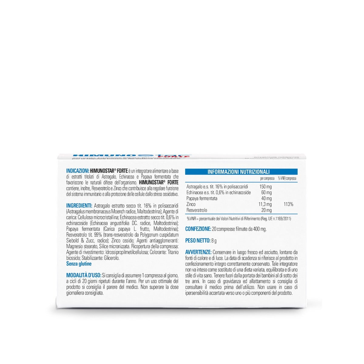 Himunostar Forte 20 Compresse