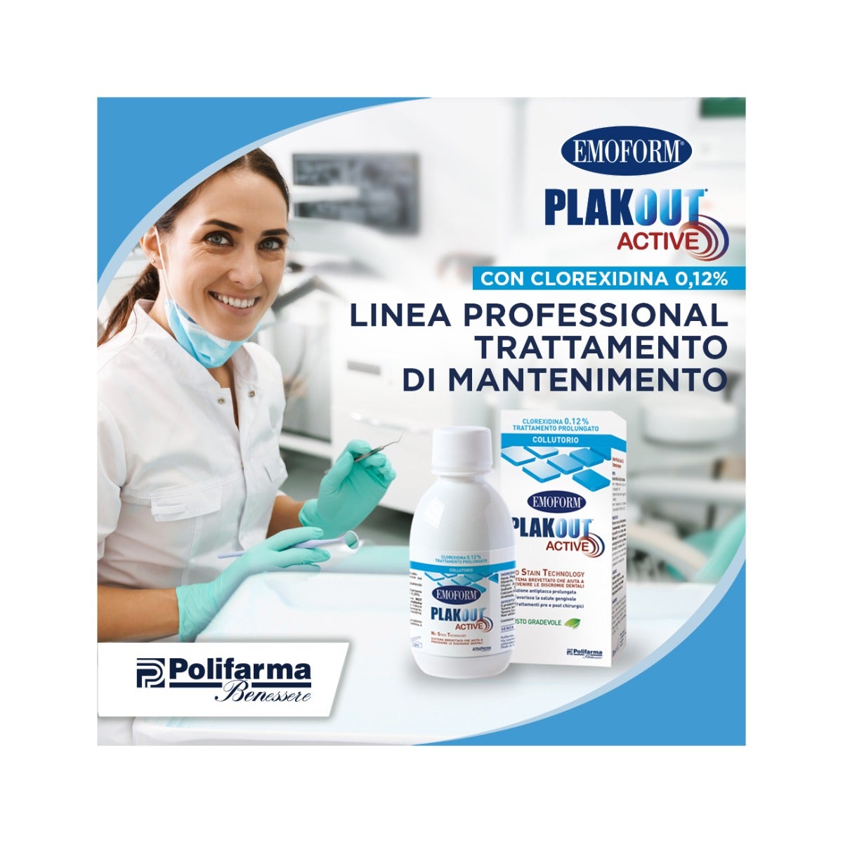 Plak Out Active Clorexidina 0,12% 200ml