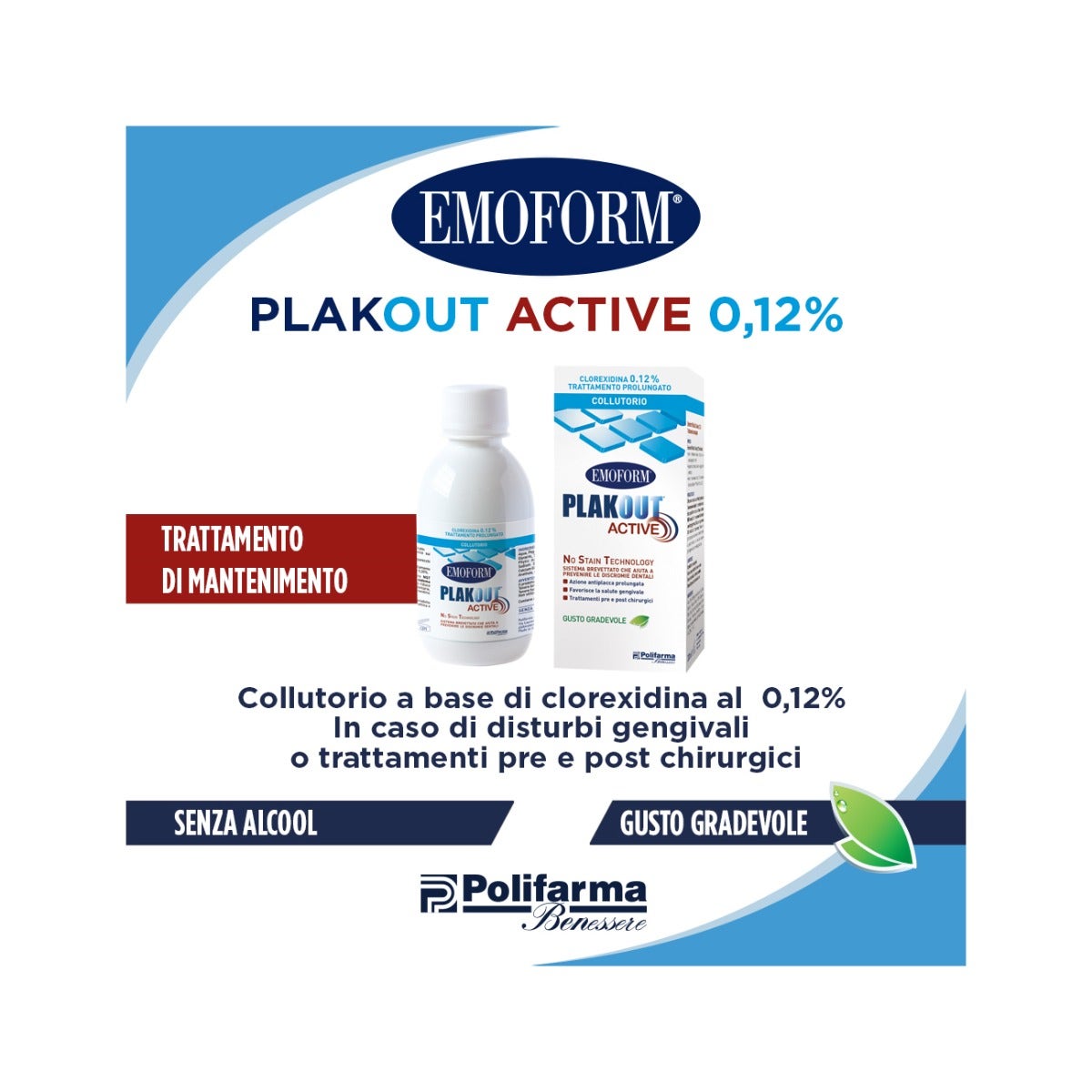 Plak Out Active Clorexidina 0,12% 200ml