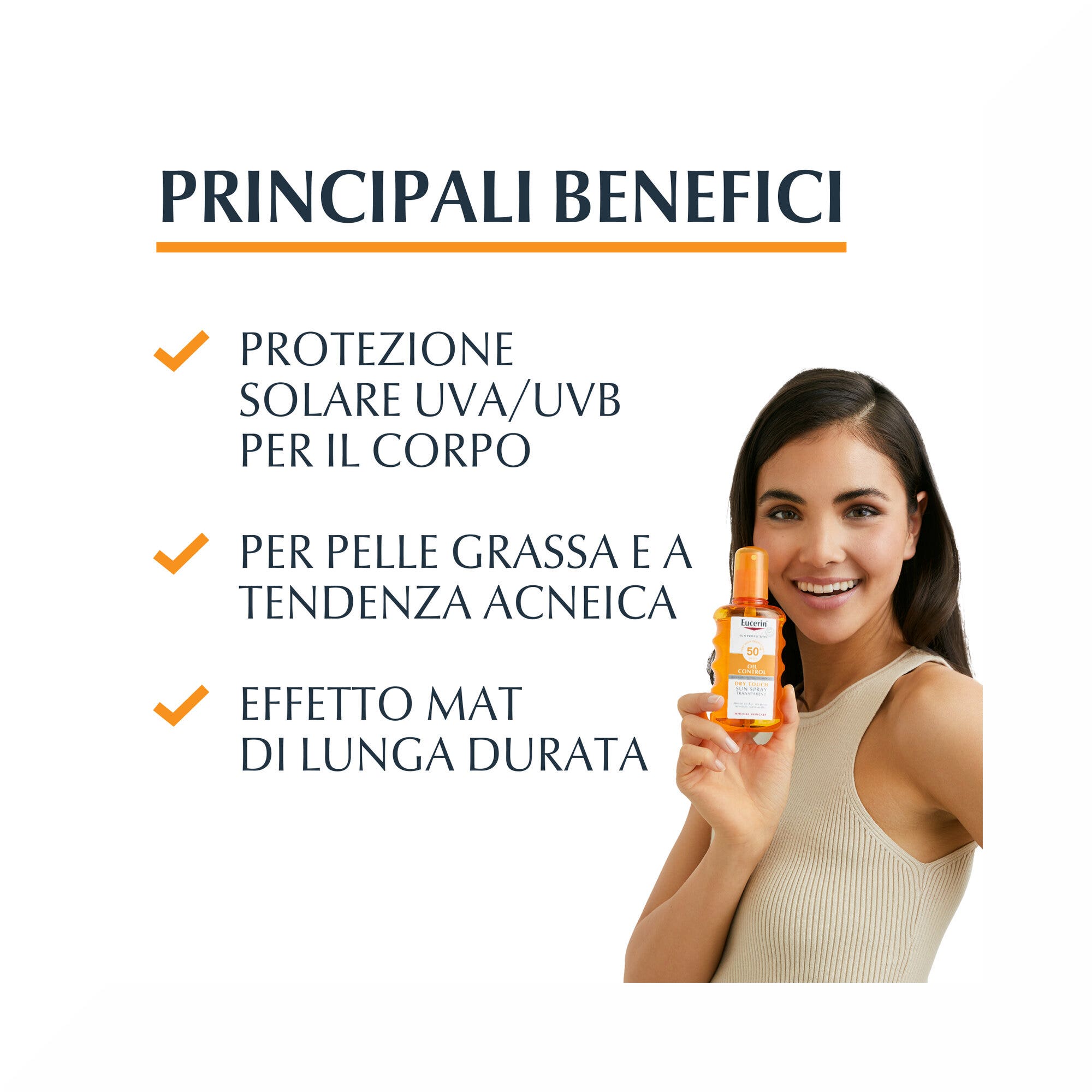 Eucerin Sunsensitive Protect Sun Spray SPF50 200ml Dry Touch
