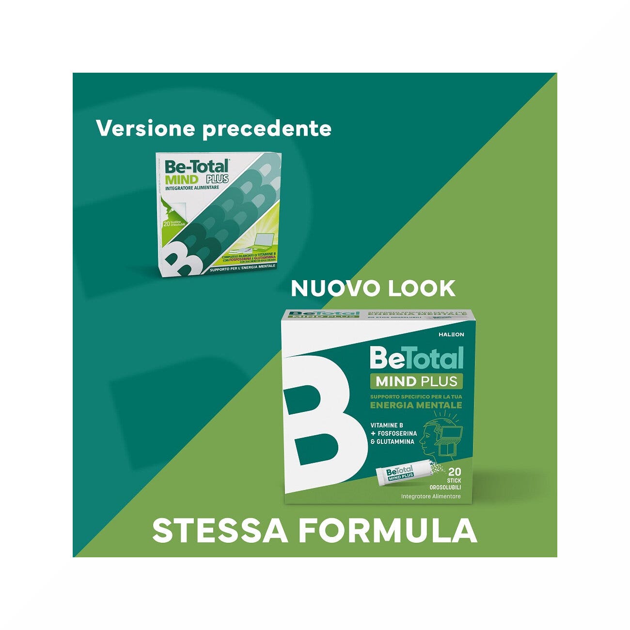 Be-Total Mind Plus Integratore Vitamina B Fosfoserina 20 bustine
