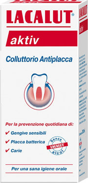Lacalut Aktiv, bain de bouche anti-plaque, 300 ml