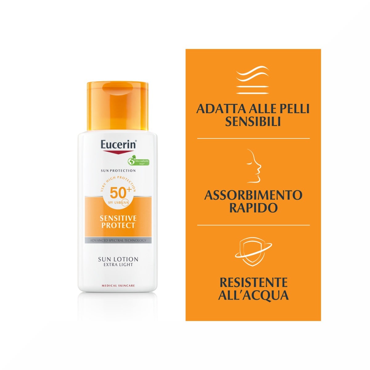 Eucerin Sunsensitive Protect Sun Lotion Extra Light SPF 50+ crema sun 150ml