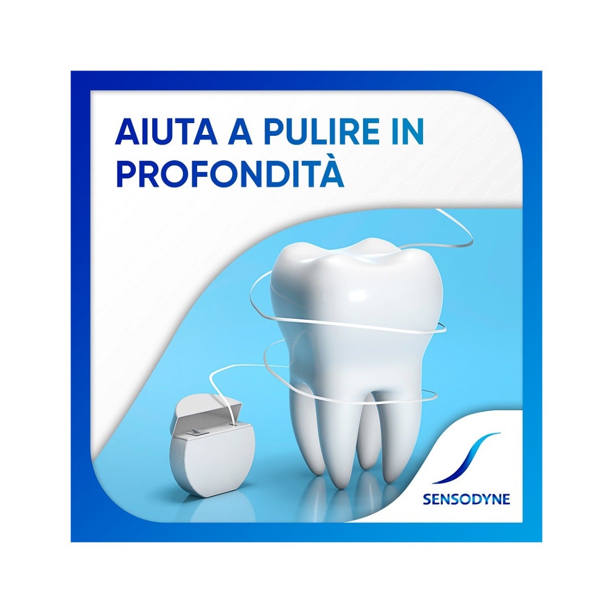 Sensodyne Filo Interdentale Cerato Con Fluoro Gusto Menta Fresca 30m