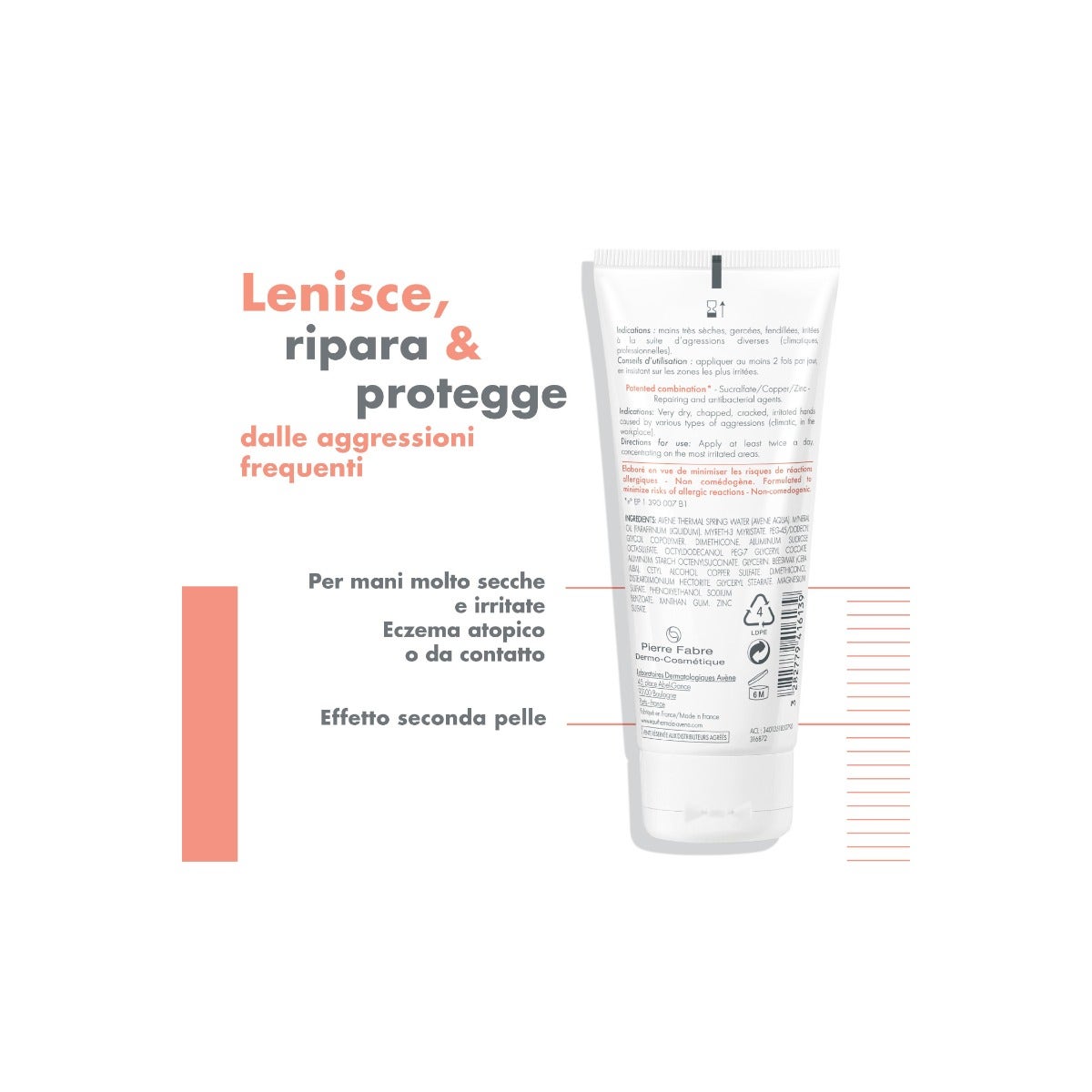 Eau Thermale Avène Cicalfate Crème Mains Reconstructrice Barrière 100 ml