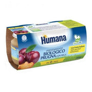 Humana Omogeneizzato Prugna Con Mela Biologico 2x100g 4Mesi+