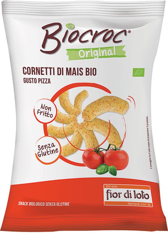 Bio Crac Cornetti de maïs saveur pizza bio sans gluten 50 g