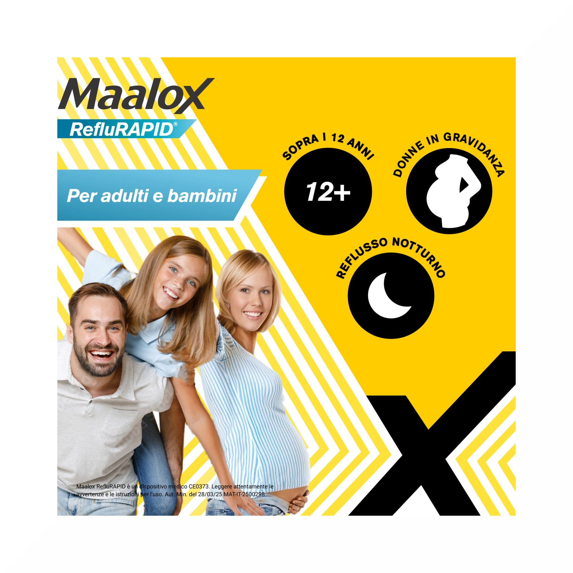 Maalox Reflurapid Bloque le reflux, neutralise les brûlures d'hyperacidité 40 comprimés