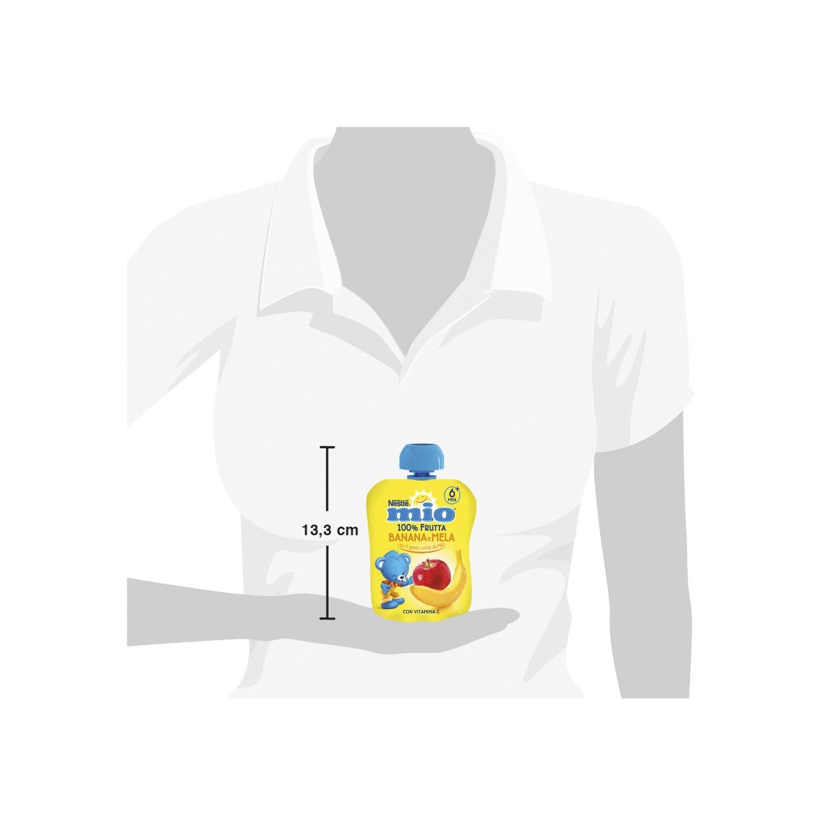 Nestlé Mio Merenda 100% Frutta Banana E Mela Da Spremere Pouch 90ml