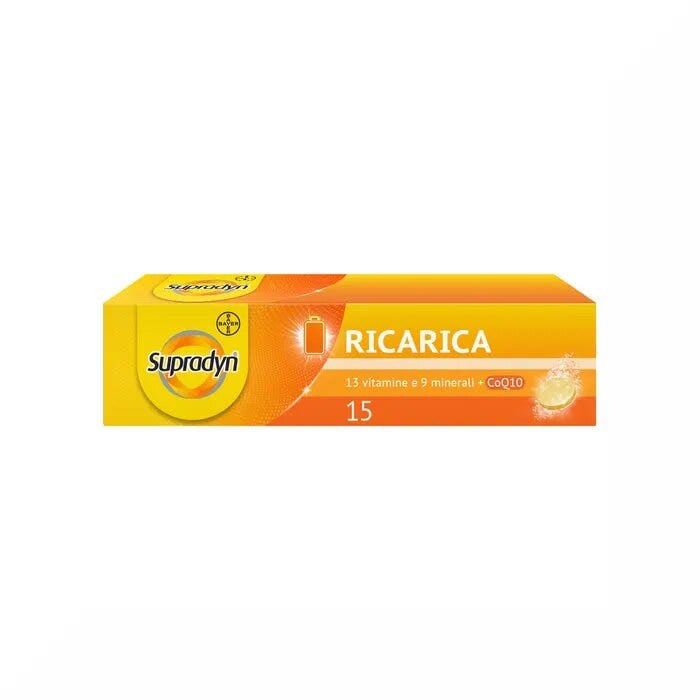 Supradyn Ricarica Complément alimentaire multivitaminé complet et minéraux 15 comprimés effervescents