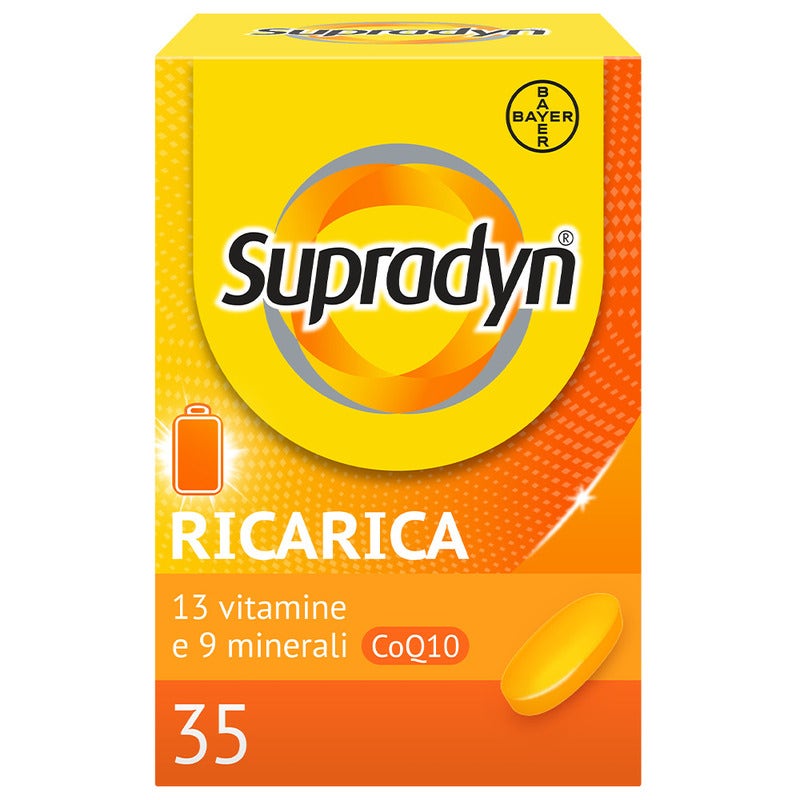 Supradyn Recharge - Complément alimentaire multivitaminé complet et minéraux avec coenzyme Q10, 35 comprimés
