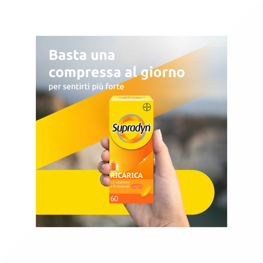 Supradyn Recharge Complément alimentaire multivitaminé complet et minéraux avec coenzyme Q10 60 comprimés