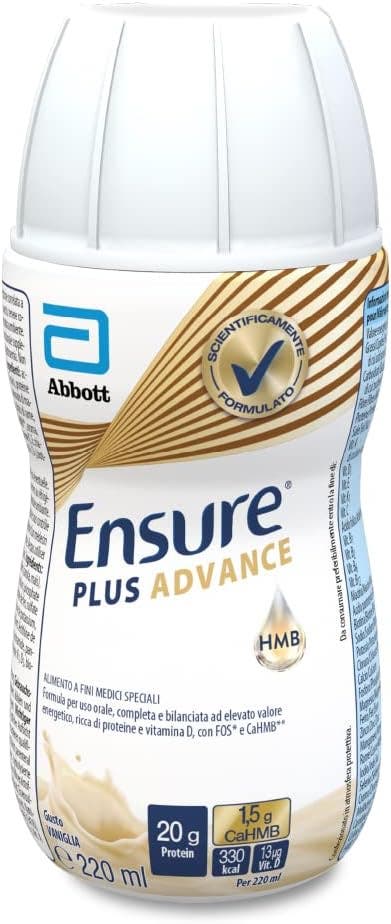 Ensure Plus Advance Cioccolato 4X220ml - Nutrizione Completa