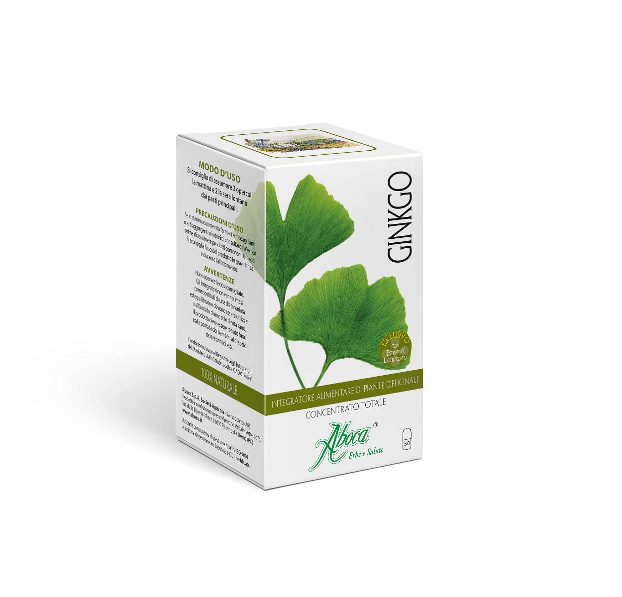 Aboca Ginkgo Concentré Total 50 gélules