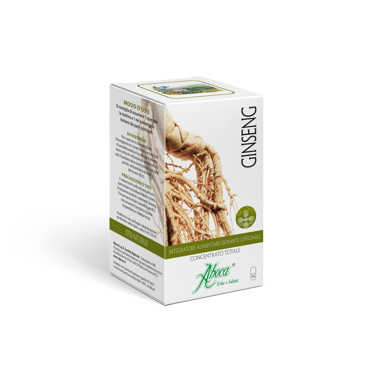 Aboca Ginseng Concentré Total 50 gélules