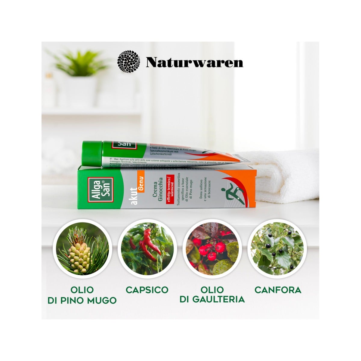 AllgaSan Crema Ginocchia Akut Genu Effetto Termico 50ml