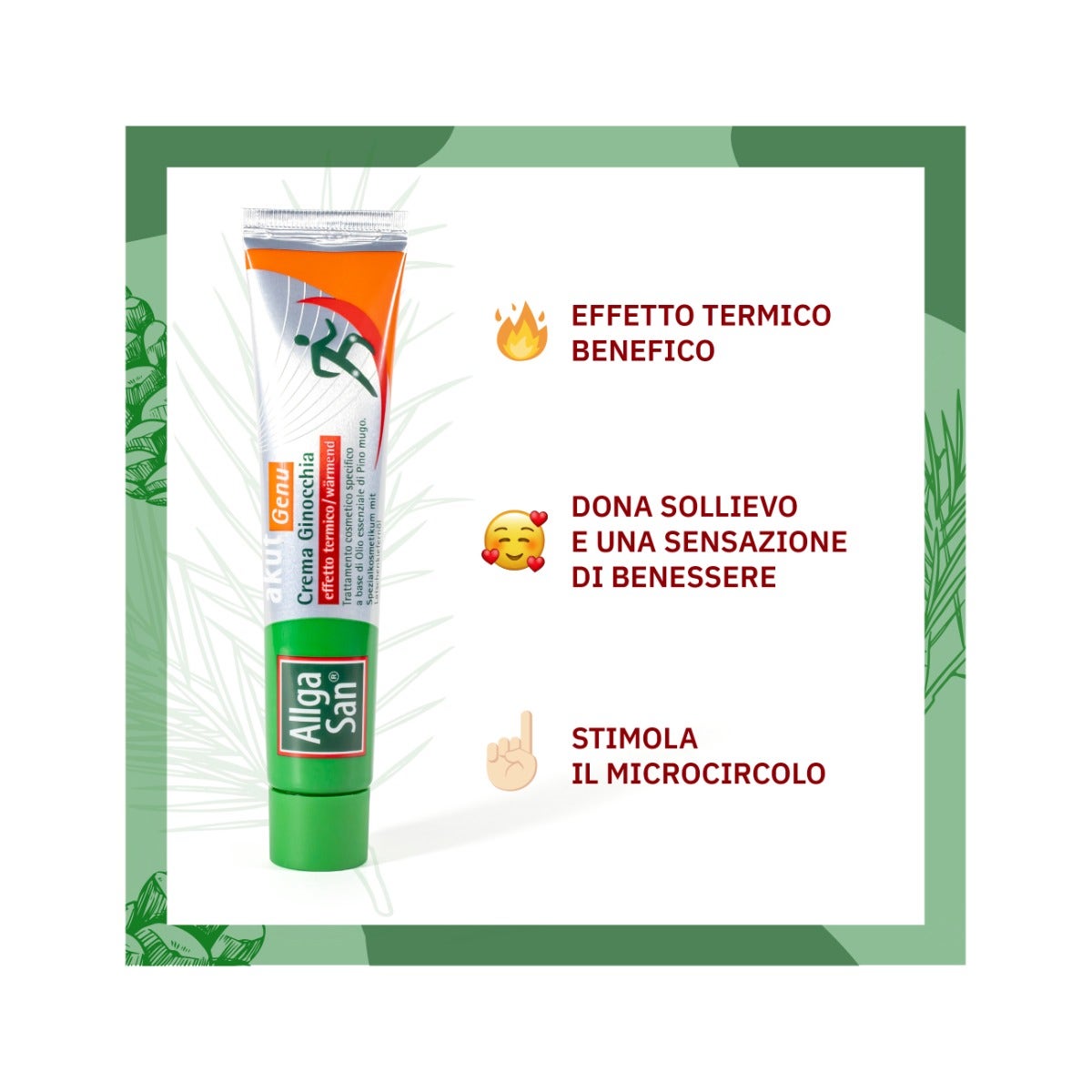 AllgaSan Crema Ginocchia Akut Genu Effetto Termico 50ml