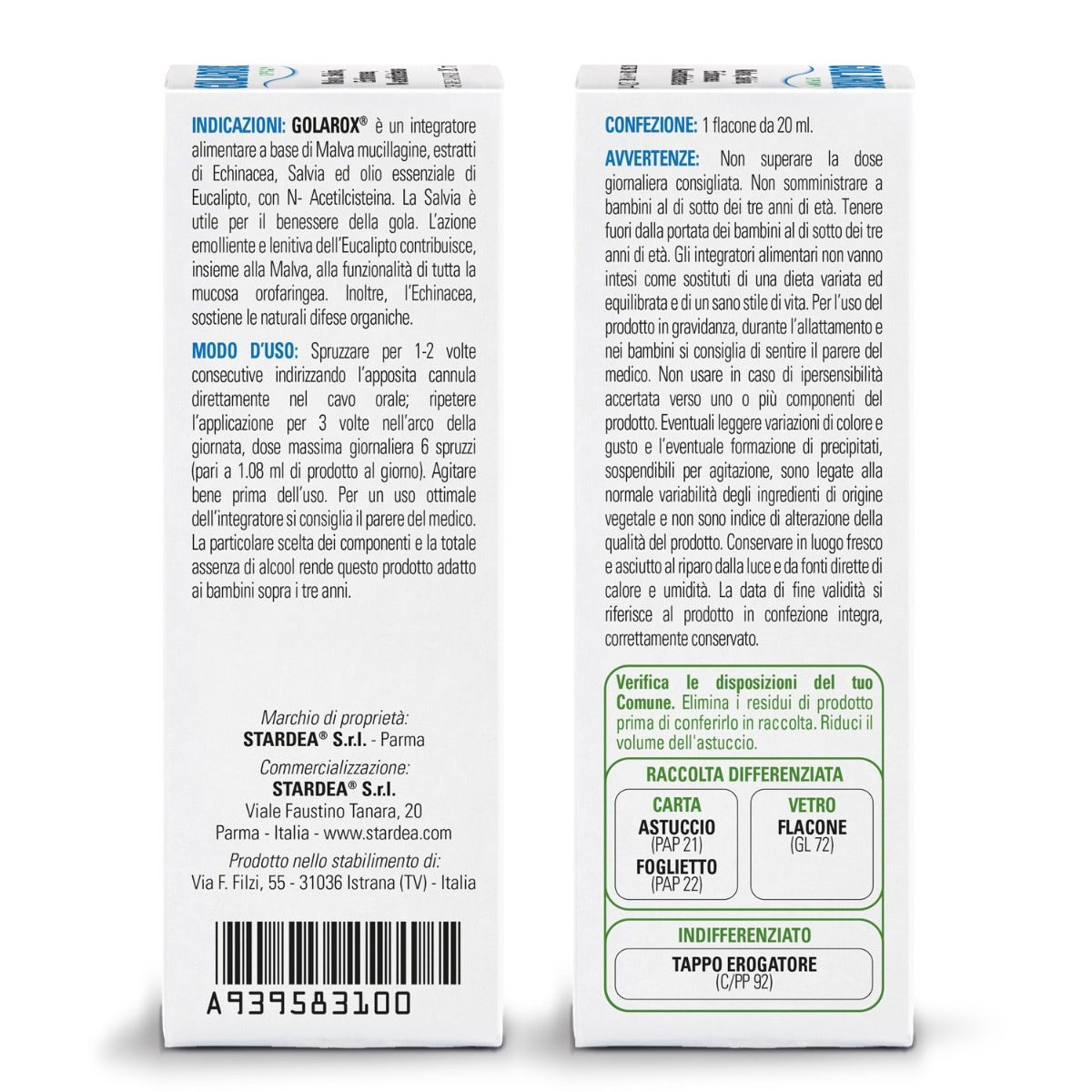 Golarox Flacone Spray 20ml
