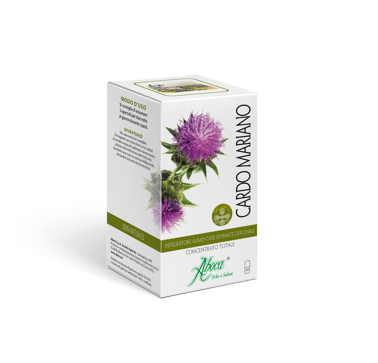Aboca Chardon-Marie Concentré Total 50 gélules