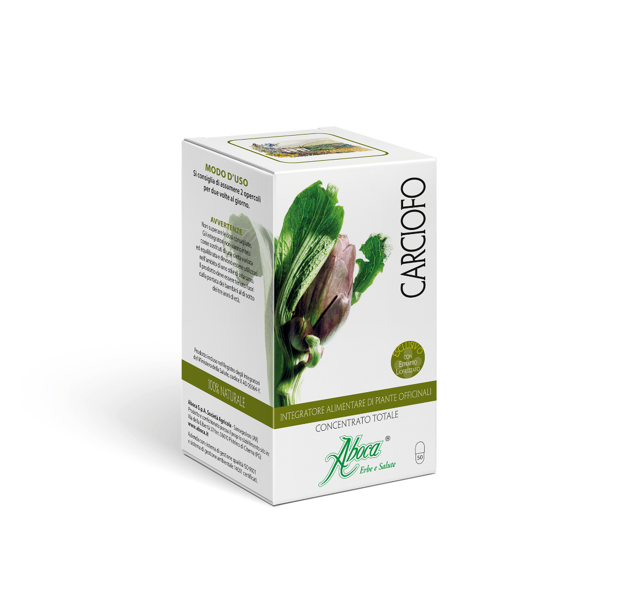 Aboca Artichaut Concentré Total 50 gélules