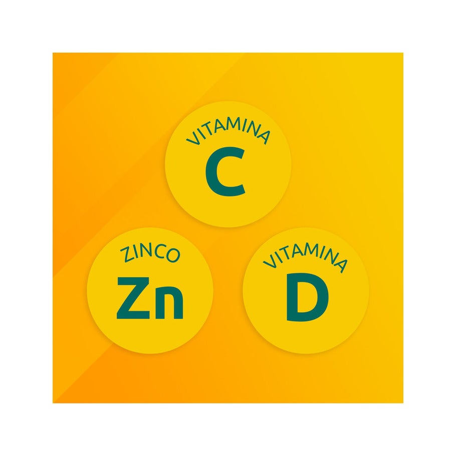 Supradyn Défenses Junior Complément alimentaire pour le système immunitaire avec vitamines C, D et zinc 25 bonbons gélifiés