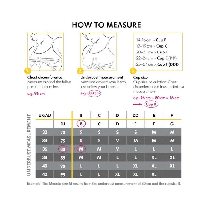 Medela Reggiseno Keep Cool Traspirante Per Gravidanza E Allattamento Nero Taglia XL