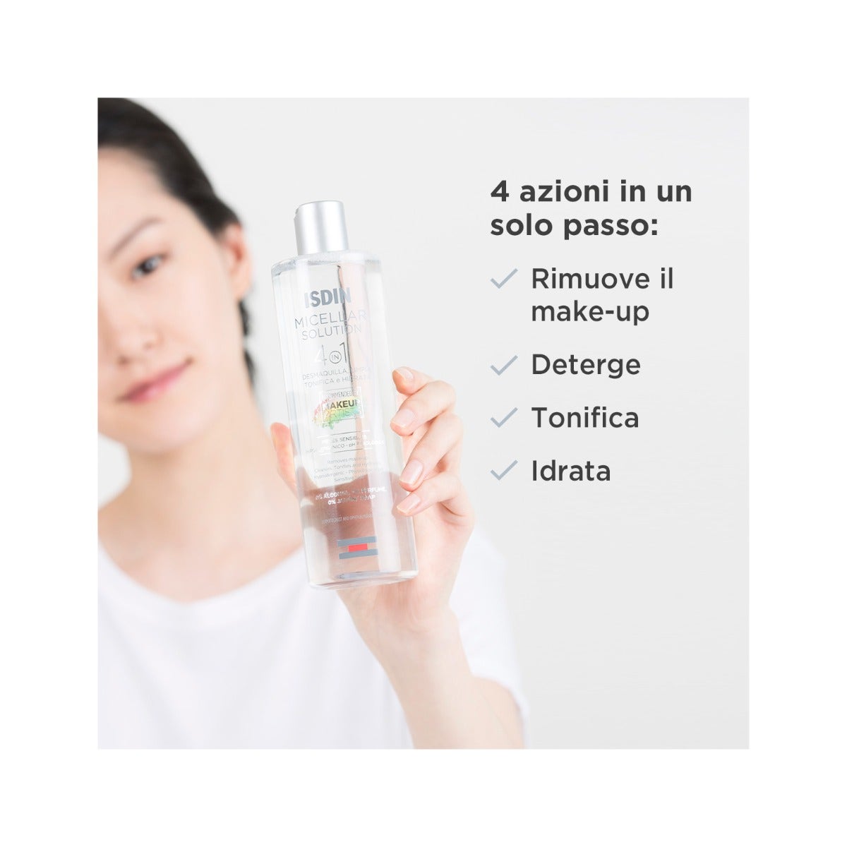 Isdin Micellar Solution Detersione Idratante Viso 400ml