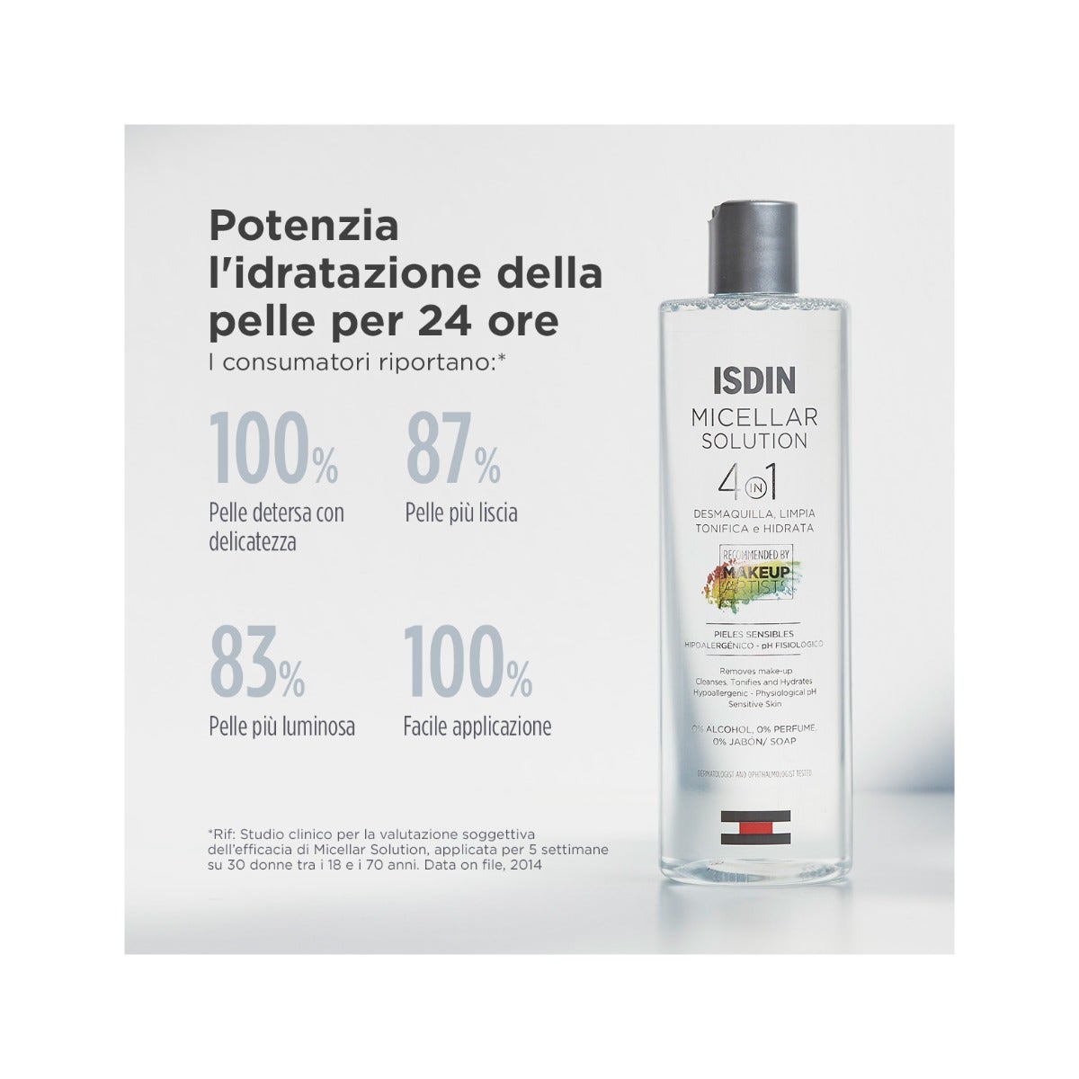 Isdin Micellar Solution Detersione Idratante Viso 400ml