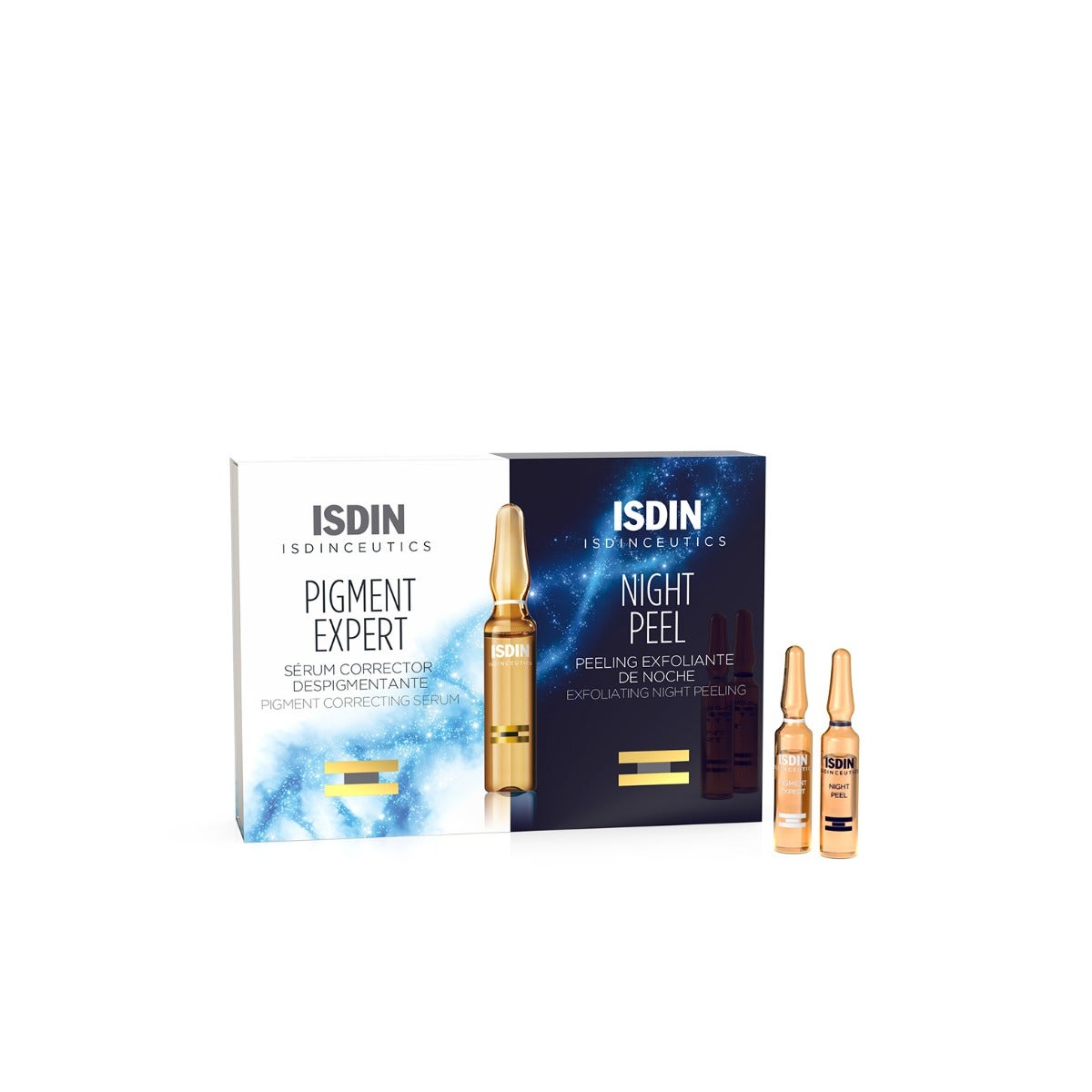Isdin Isdinceutics Pigment Expert E Night Peel 10 Fiale Giorno + 10 Fiale Notte
