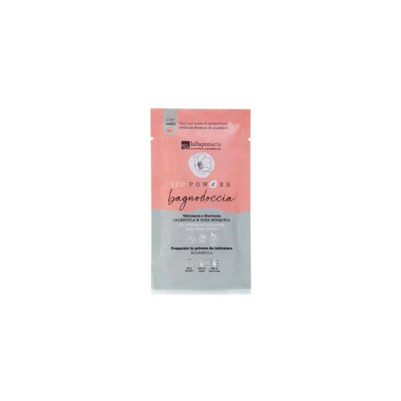 La Saponaria Ecopowder Bagnodoccia In Polvere Calendula&Rosa Mosqueta 25g