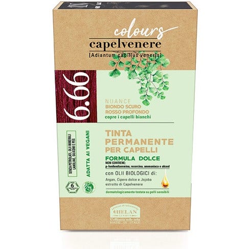 Helan Capelvenere Tinta Capelli 6,66N Biondo Scuro Rosso Profondo