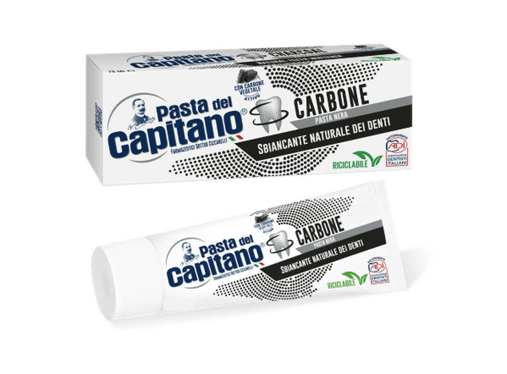 Pasta Del Capitano Dentifrice au charbon végétal actif 100 ml