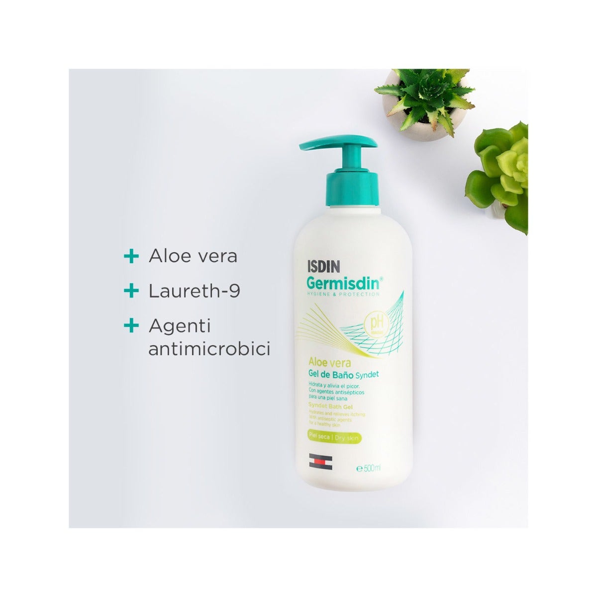 Isdin Germisdin Aloe Vera Igiene Corpo Quotidiana 500ml