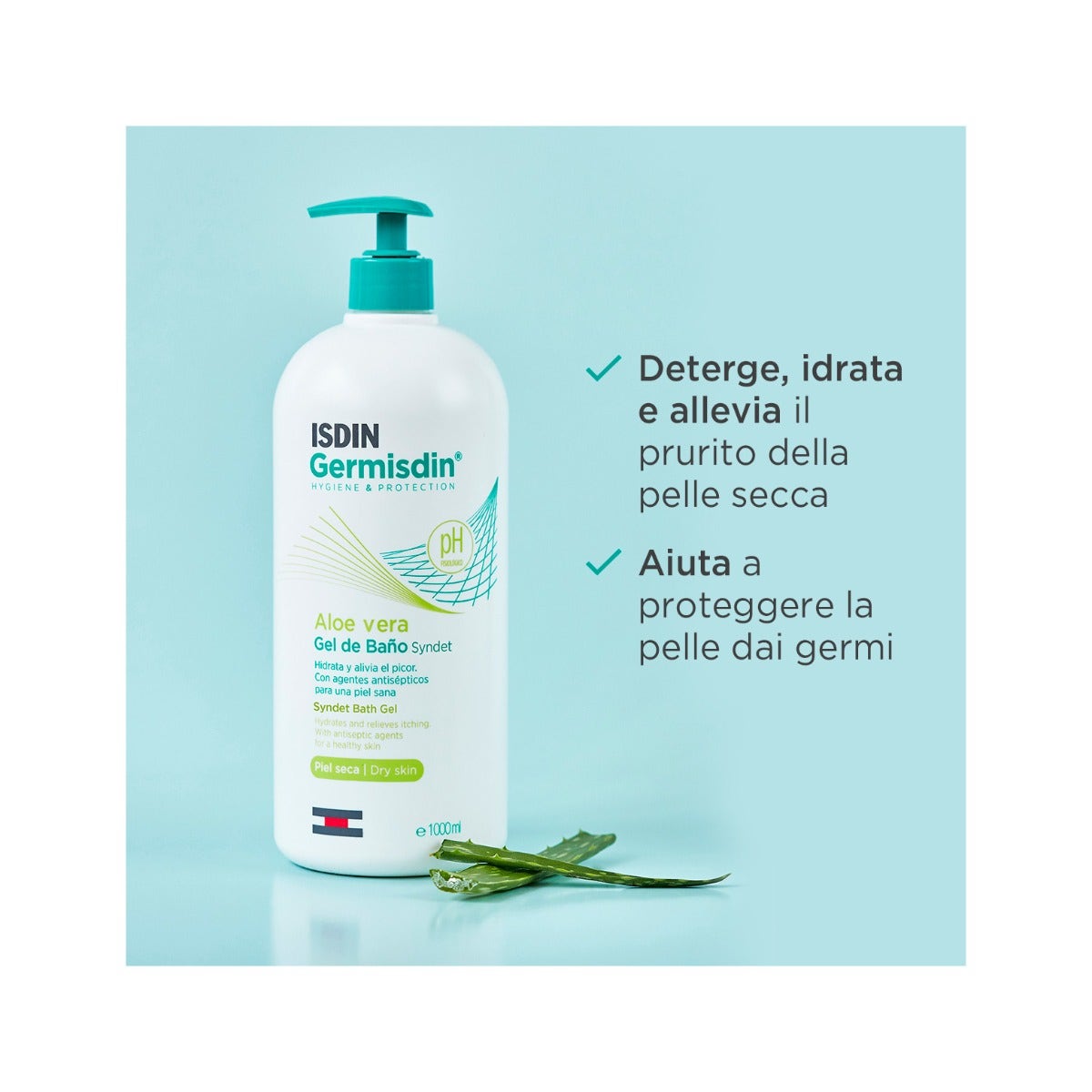 Isdin Germisdin Aloe Vera Igiene Corpo Quotidiana 1 Litro