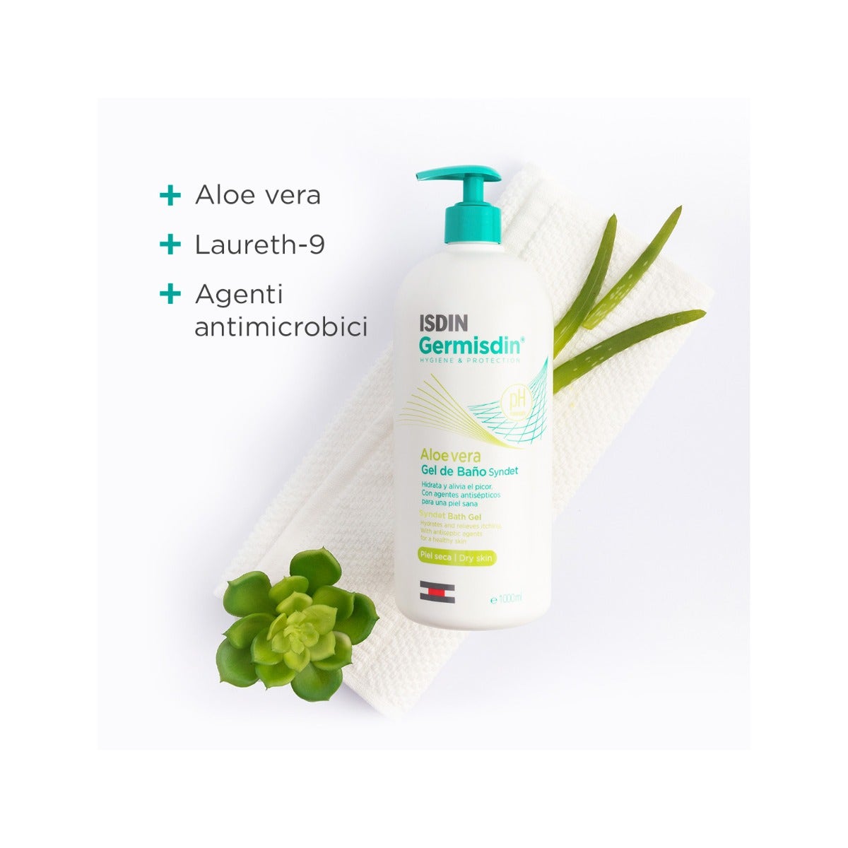 Isdin Germisdin Aloe Vera Igiene Corpo Quotidiana 1 Litro