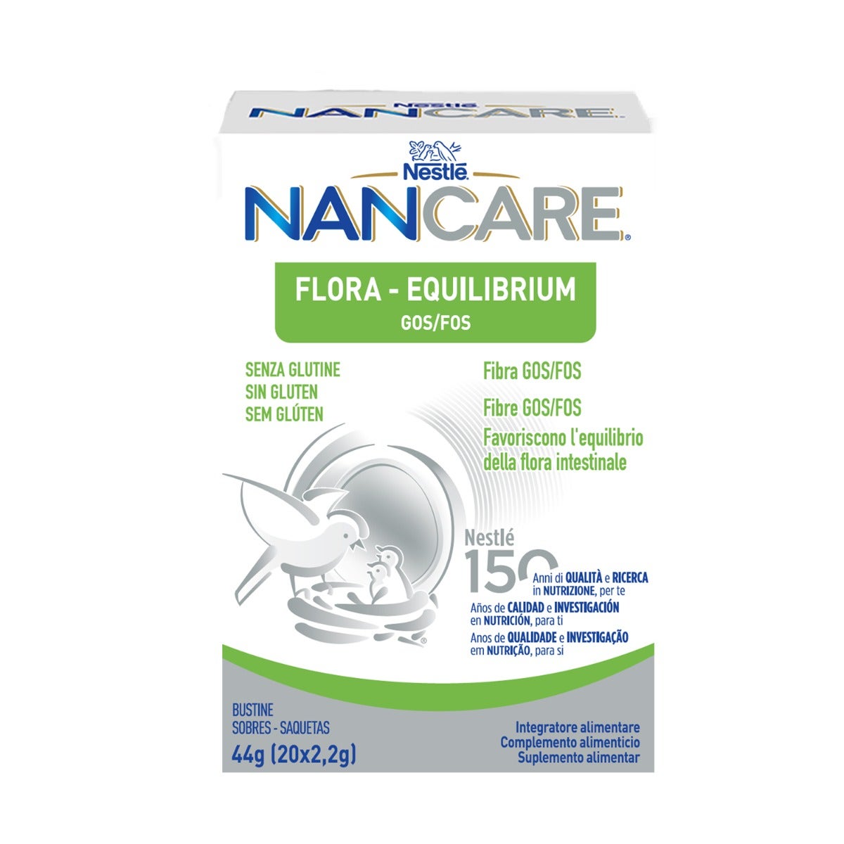 Nestlé Nancare Flora-equilibrium Complément alimentaire pour nourrissons et enfants dès la naissance 20 sachets de 2