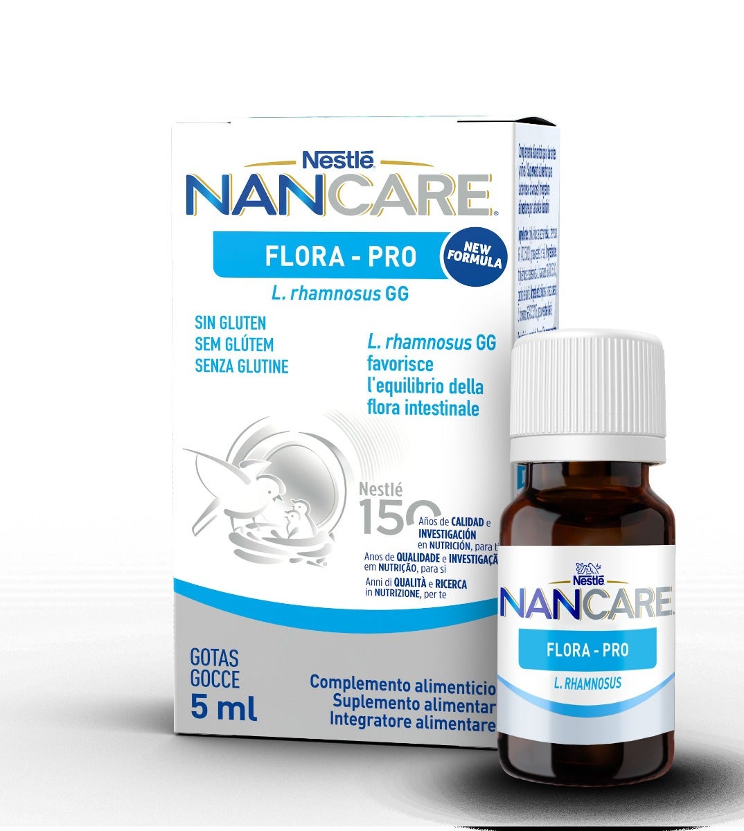 Nestlé Nancare Flora-pro Complément alimentaire pédiatrique pour nourrissons et enfants 5 ml