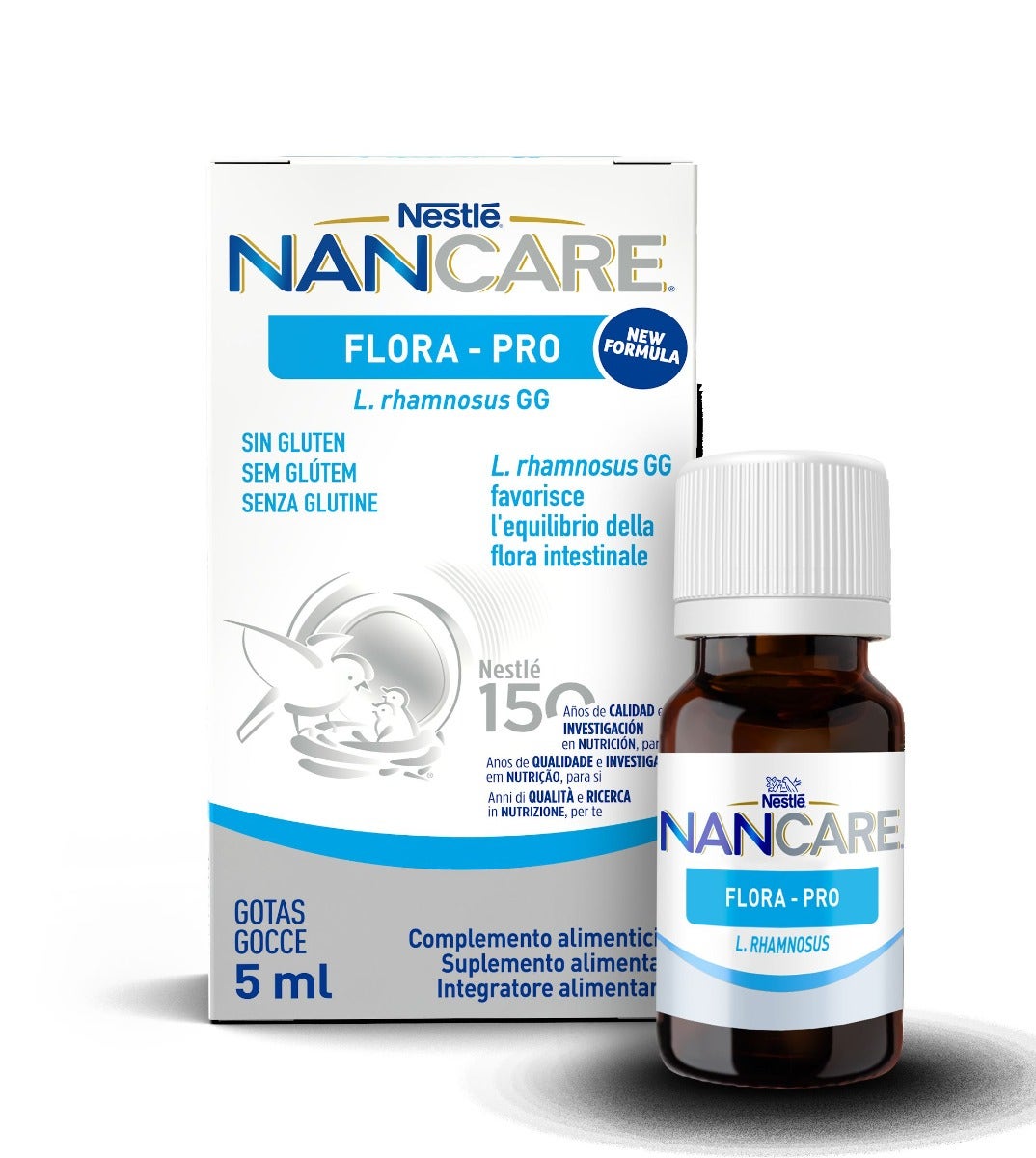 Nestlé Nancare Flora-pro Complément alimentaire pédiatrique pour nourrissons et enfants 5 ml