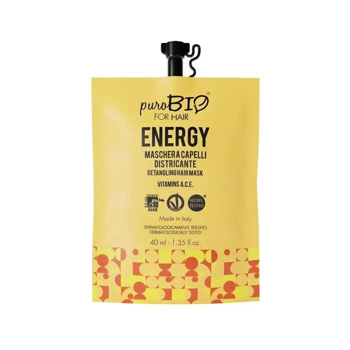 Purobio For Hair Maschera Energy Districante Concentrata Bustina 40ml