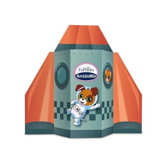 Euphidra Amido Mio L'astronave dei Cuccioli Dermodoccia 500ml + Shampoo 200ml + Crema 50ml